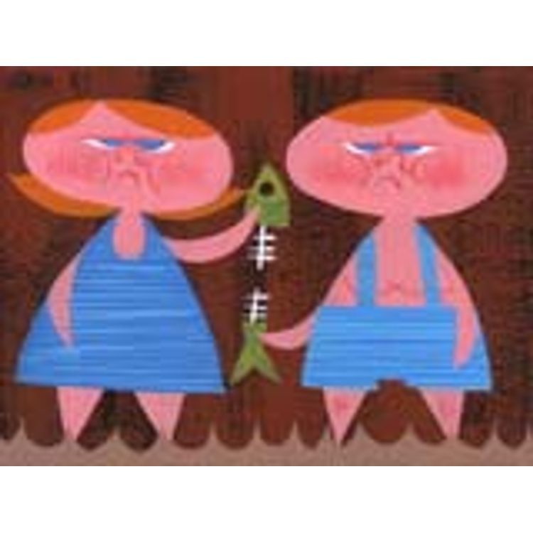 Twins at Beach by Amanda Visell