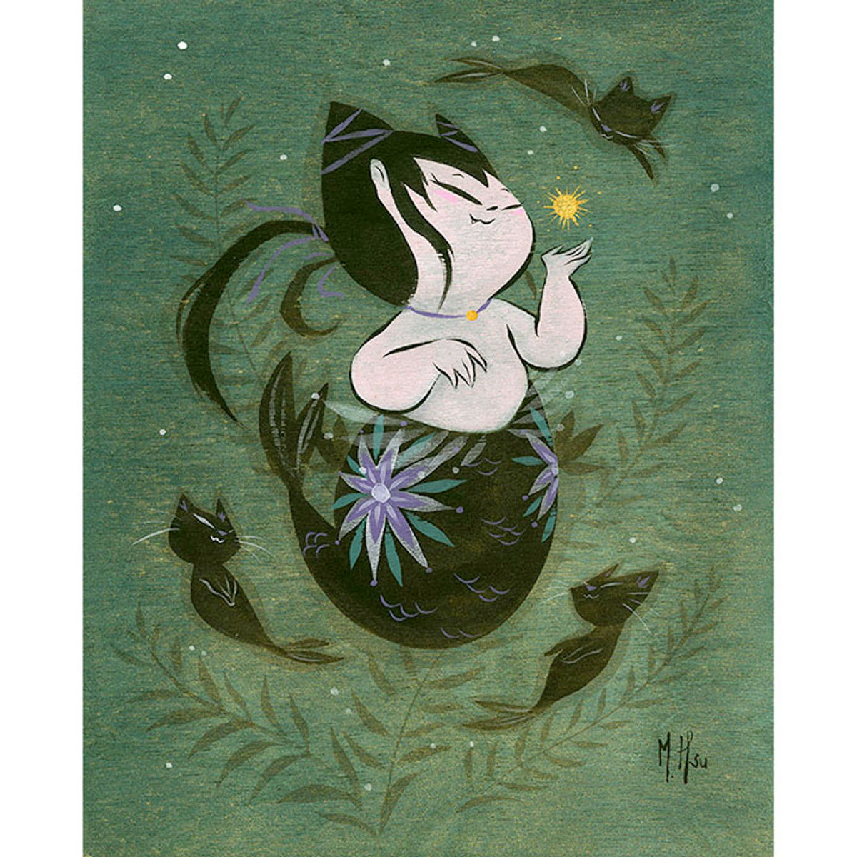 Cat Mermaids / Mercats- "Wish"