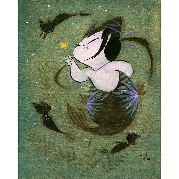 Cat Mermaids / Mercats- "Wonder" by Martin Hsu