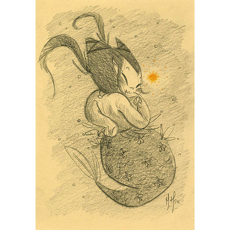 Mermaid Kitty "Coy" by Martin Hsu