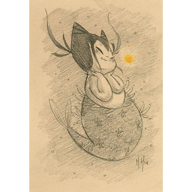 Mermaid Kitty "Blush" by Martin Hsu