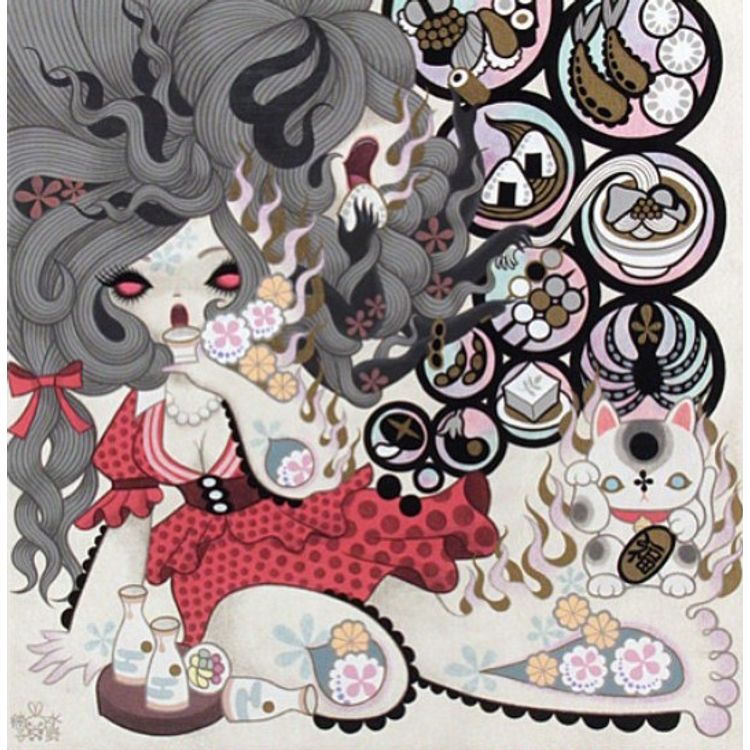 Futakuchi Onna (Two Mouthed Woman) by Junko Mizuno