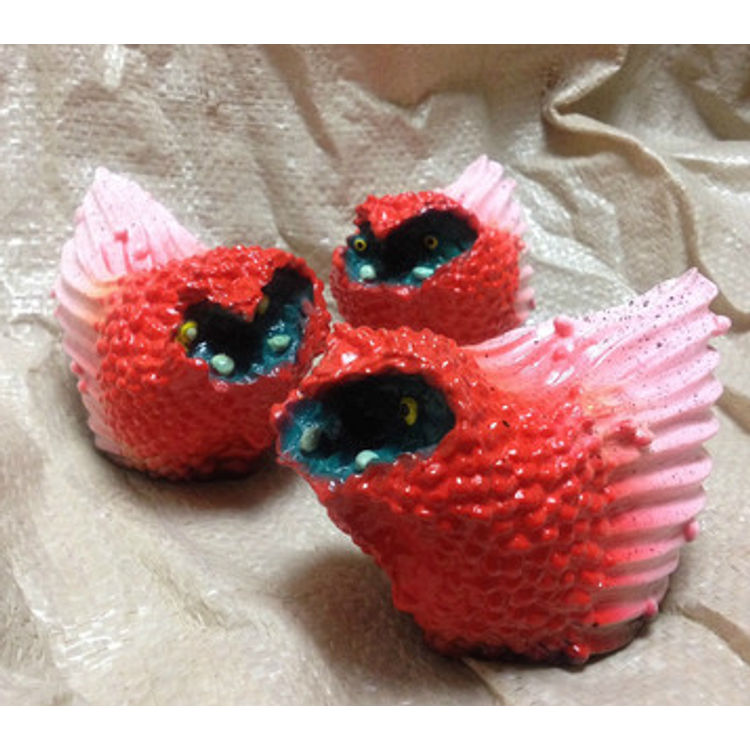 Grody Grouse - pink painted by Grody Shogun