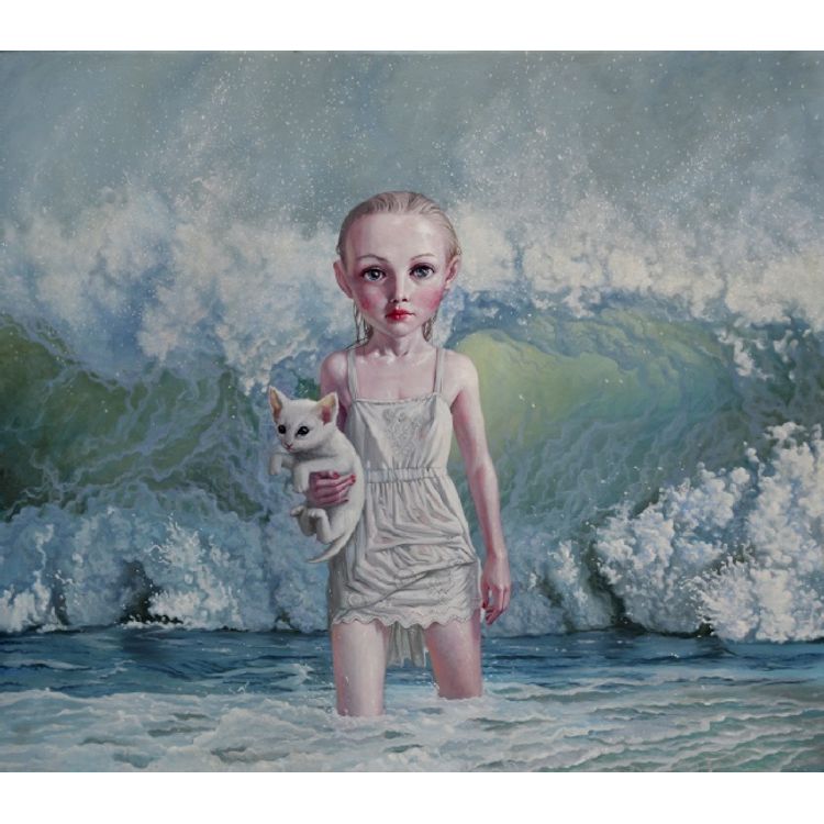 Aphrodite With Kitten by Jana Brike