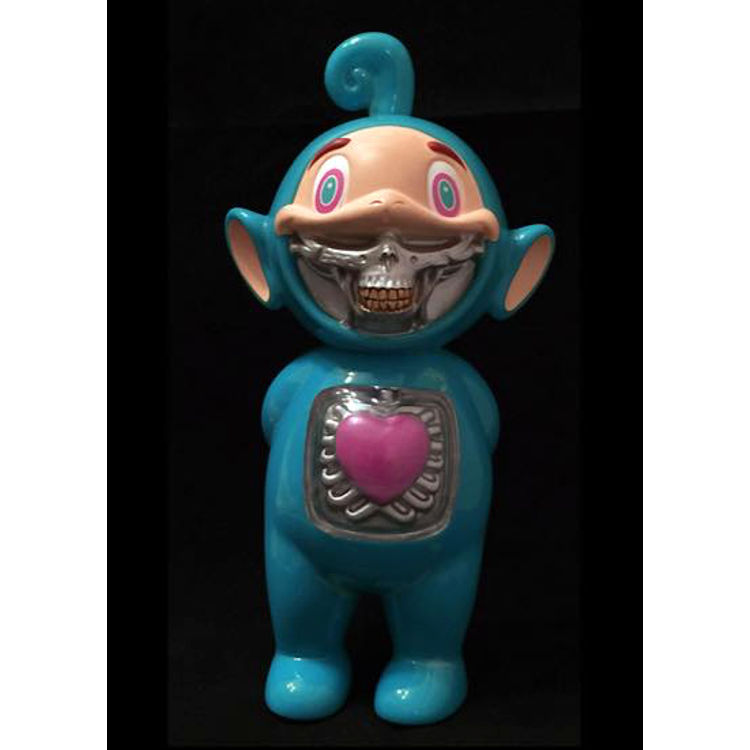Telegrinnies ( JPS Edition ) secret A 10% – number 1 to 20 clear chest cover , gold teeth by Ron English