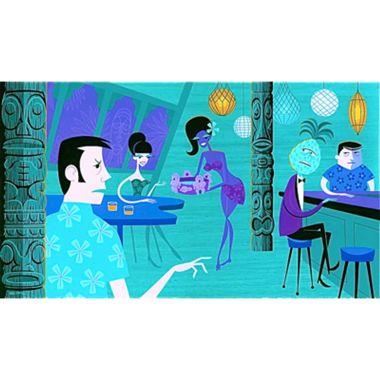 In The Molokai Bar by Shag (Josh Agle)
