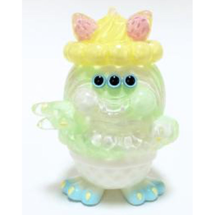Aimon three eyes (with legs) pastel green by Aya Takeuchi