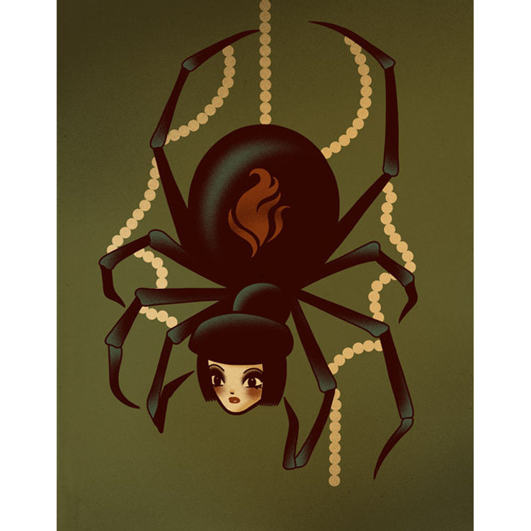 "Black Widow" Print by Dave Quiggle