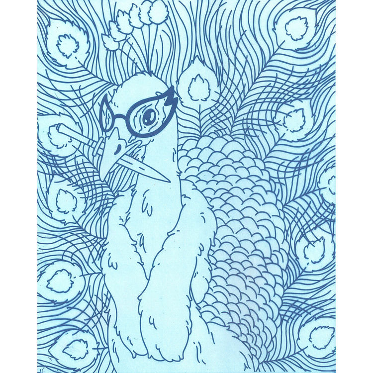 "Mrs. Peacock" Print by Derek Eads