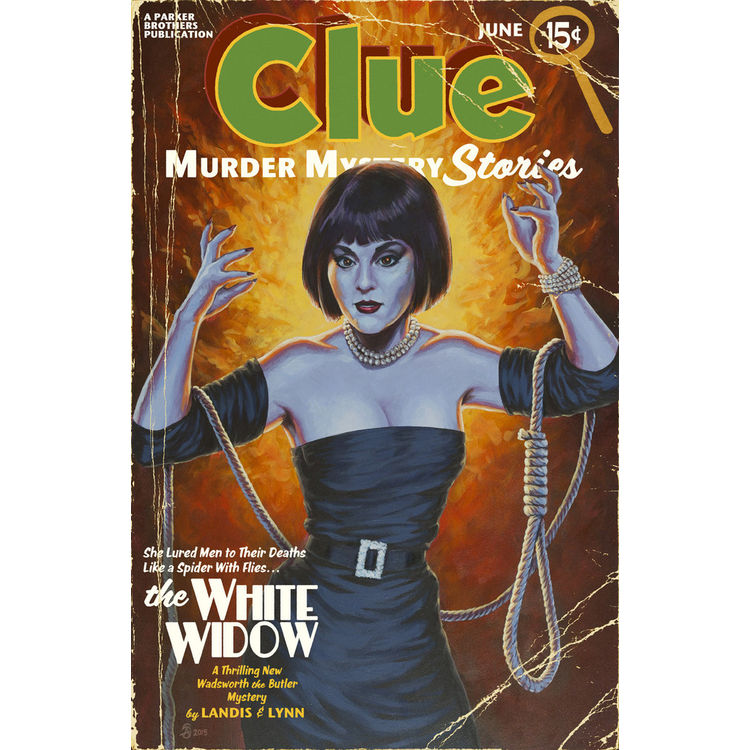 "The White Widow (Vintage Pulp Edition)" Print by Stephen Andrade