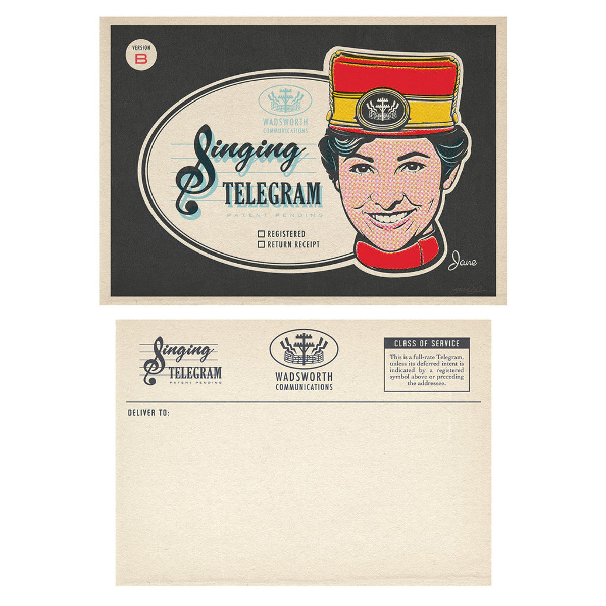 "Singing Telegram" Print