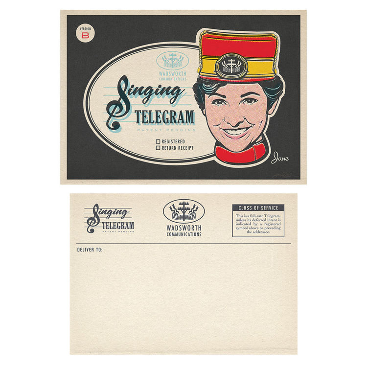 "Singing Telegram" Print by Steve Dressler