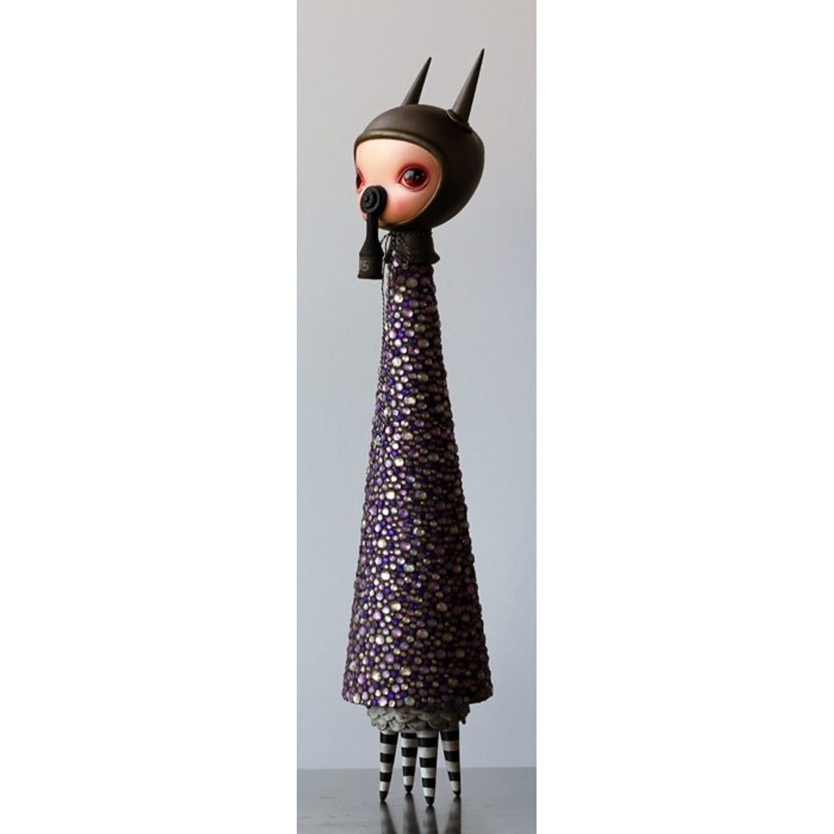 Encrusted Ash with Gas Mask