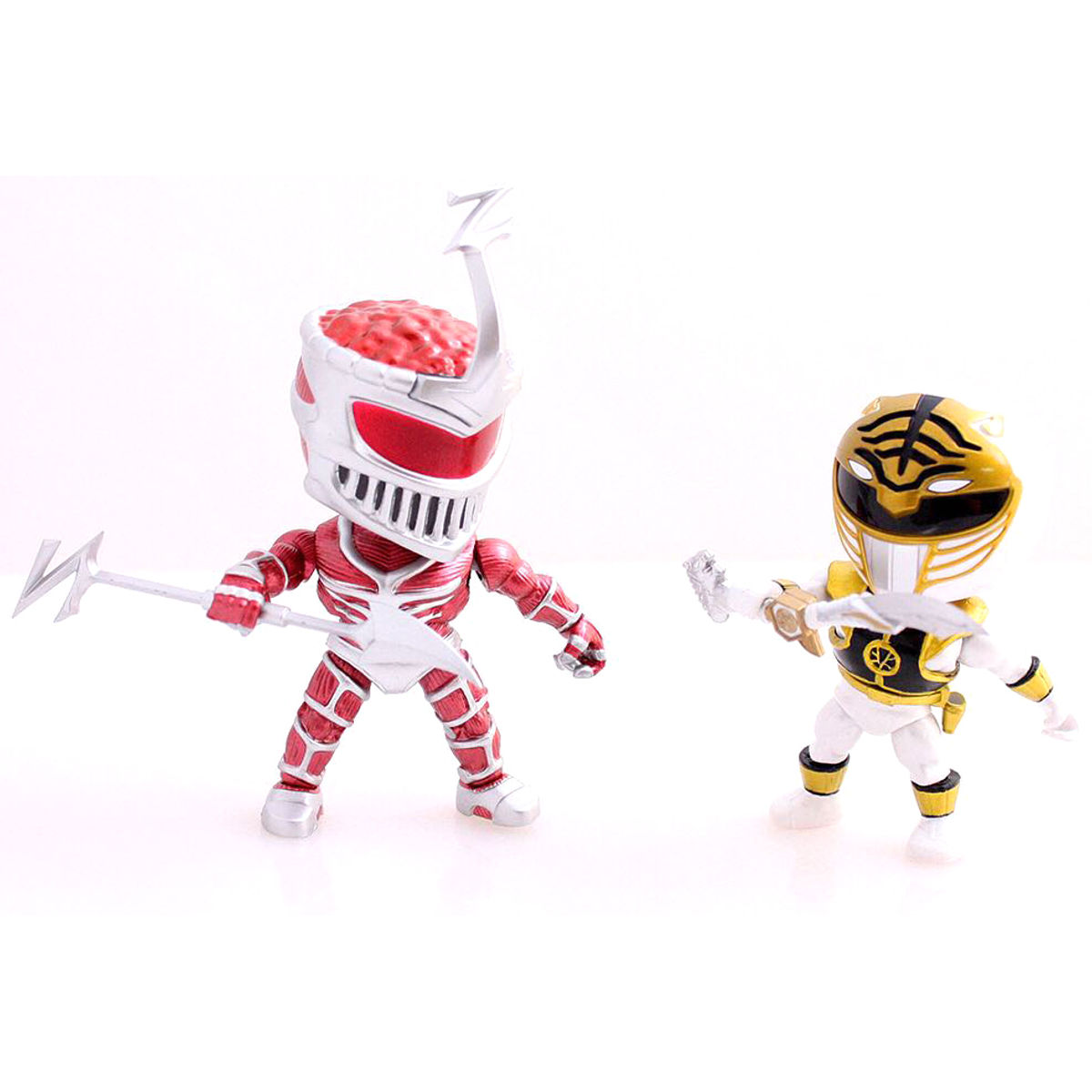 Mighty Morphin Power Rangers - Metallic Lord Zedd & White Ranger (2 Pack)