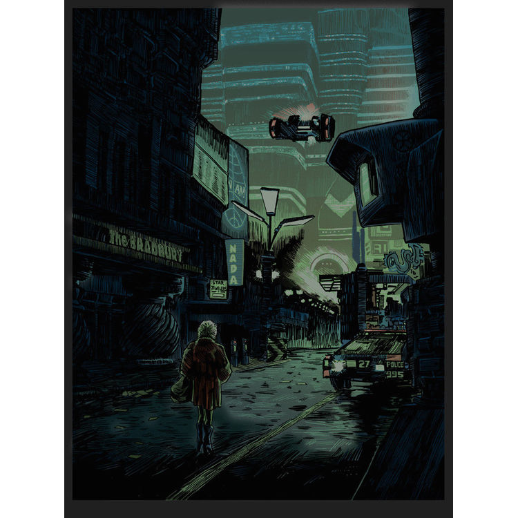 We Scared Each Other Pretty Good (Blade Runner) - GID Variant by Tim Doyle