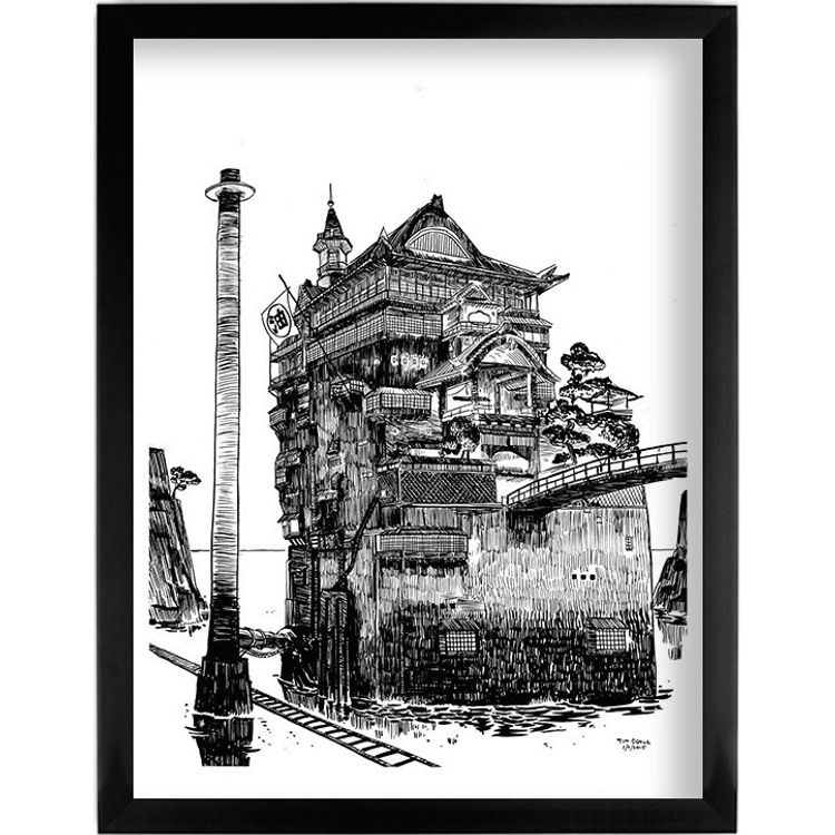 Bath House (Spirited Away) by Tim Doyle