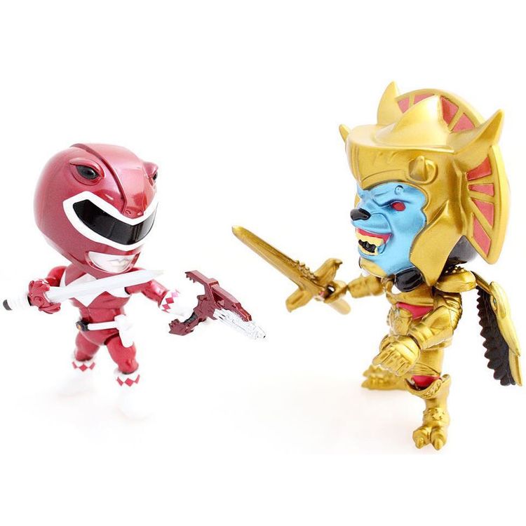 Mighty Morphin Power Rangers - Metallic Red Ranger vs. Goldar (2 Pak) by Joe Allard