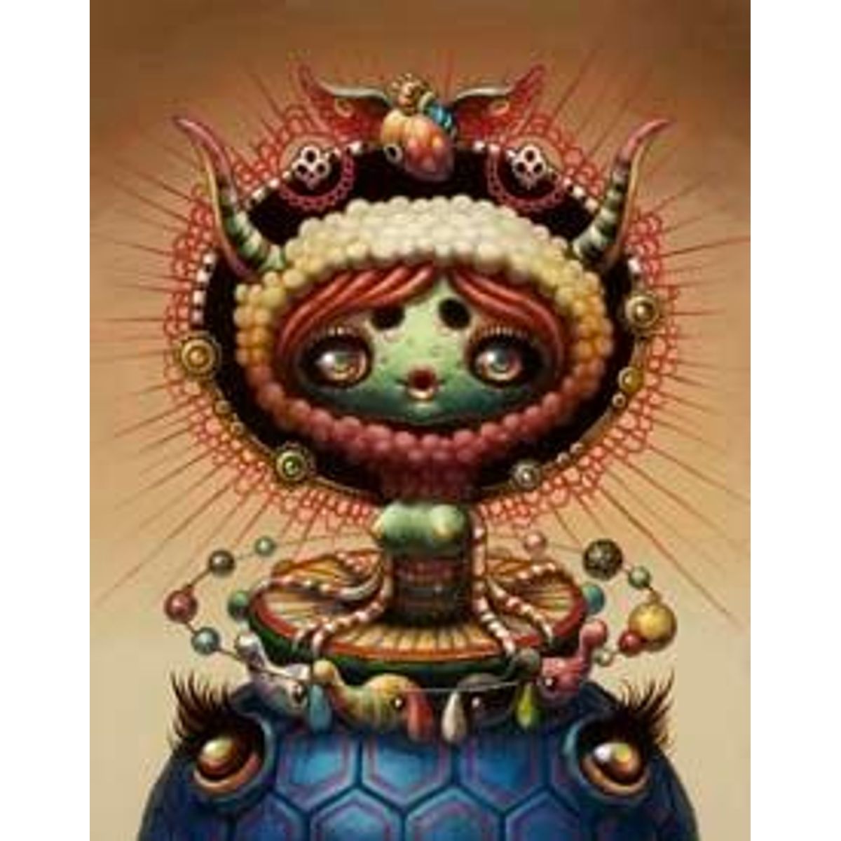 The Cosmic Turtle(featuring a Snake and Elephants)