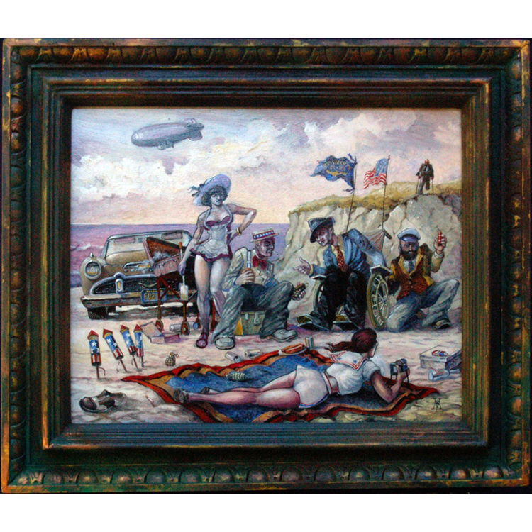 July 4th, On The Seashore by Harold Fox