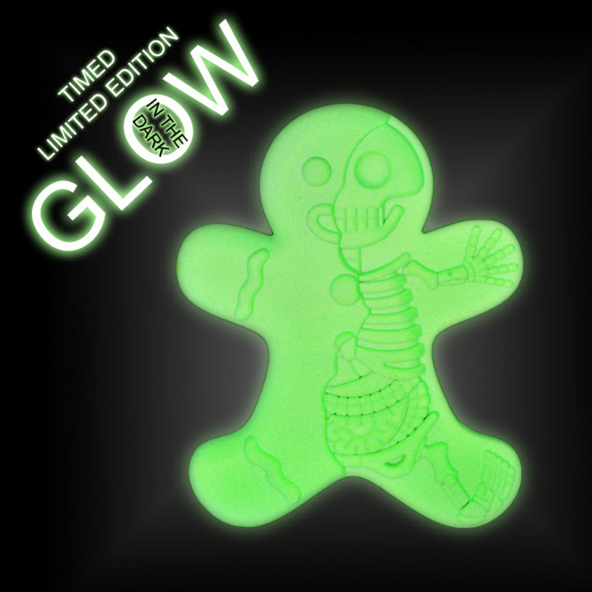 Dissected Gingerbread Man - Glow in the Dark