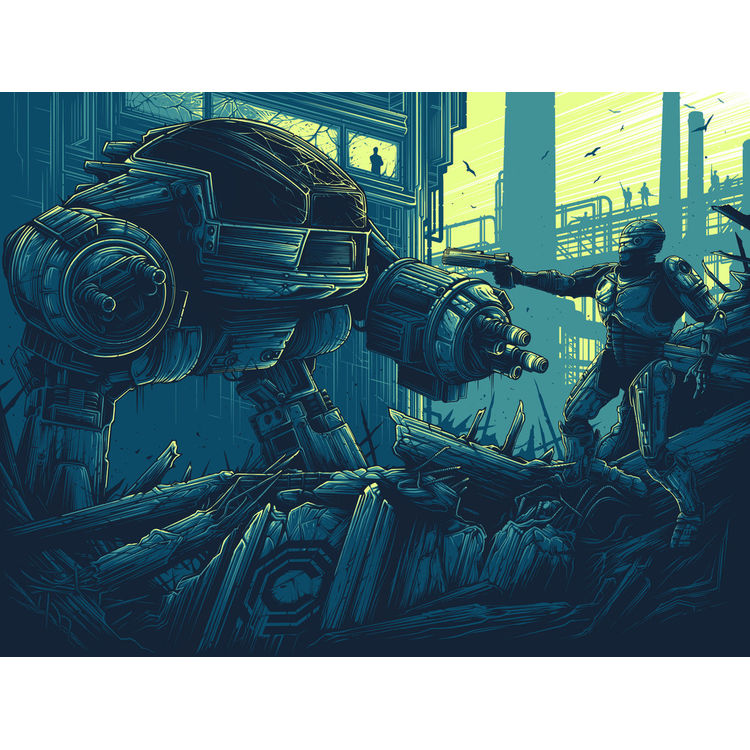 Protect the innocent, Uphold the law. - Print by Dan Mumford