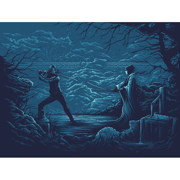 Revenge is never a straight line. - Print by Dan Mumford
