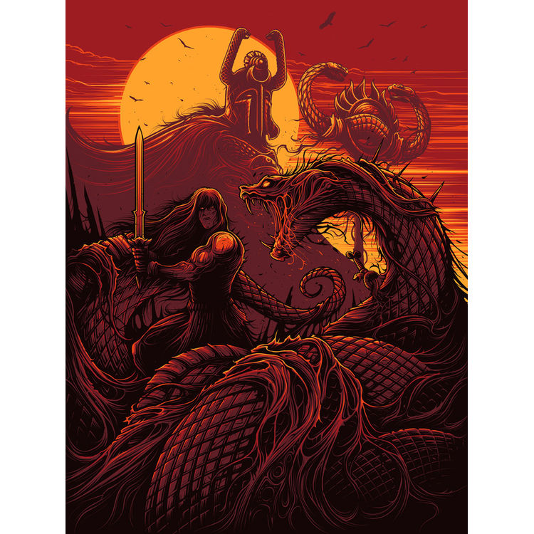 They Shall all drown in lakes of blood. - Print by Dan Mumford