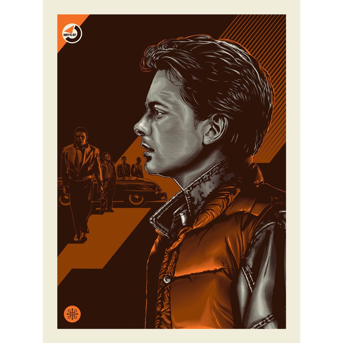 Marty Vs. Biff - Print