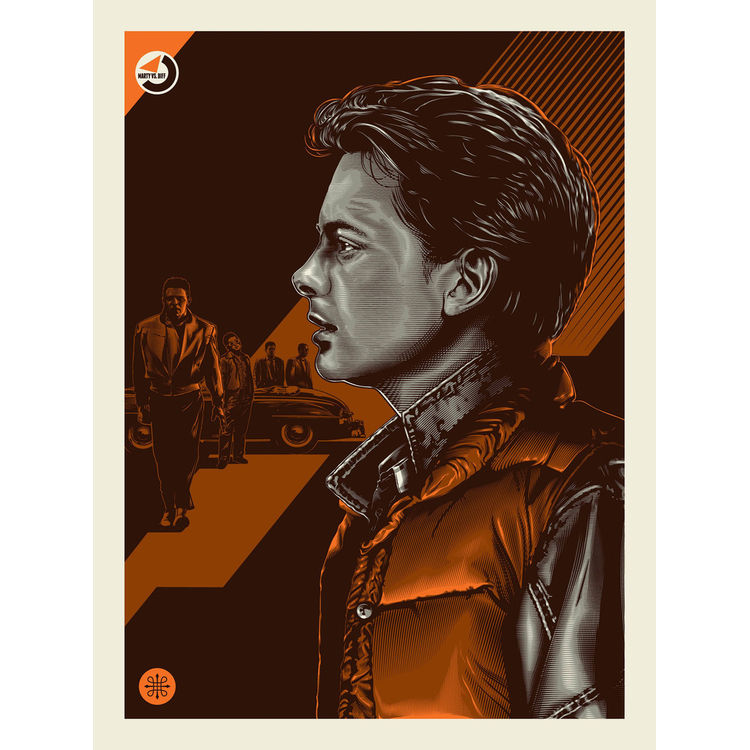 Marty Vs. Biff - Print by Jeff Boyes