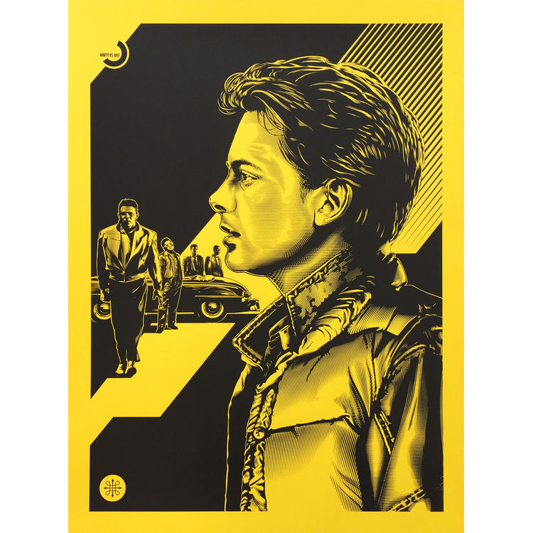 Marty Vs. Biff - Keyline - Print by Jeff Boyes