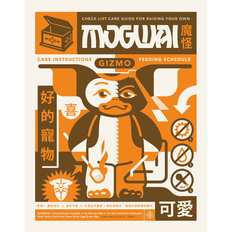 Gift Of The Mogwai - Gizmo - Print by Clark Orr
