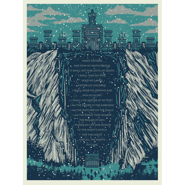 A Murder of Crow - Nightwatch Oath - Print by Rockets are Red