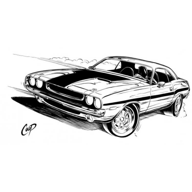 Challenger Drawing by COOP (Chris Cooper)