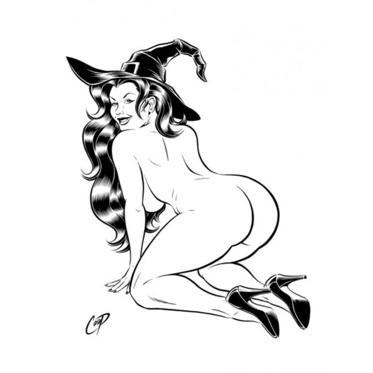 Witch(Is She Weird?) Drawing by COOP (Chris Cooper)