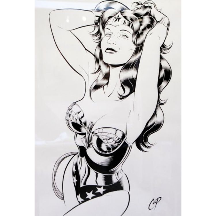 American Woman Drawing by COOP (Chris Cooper)