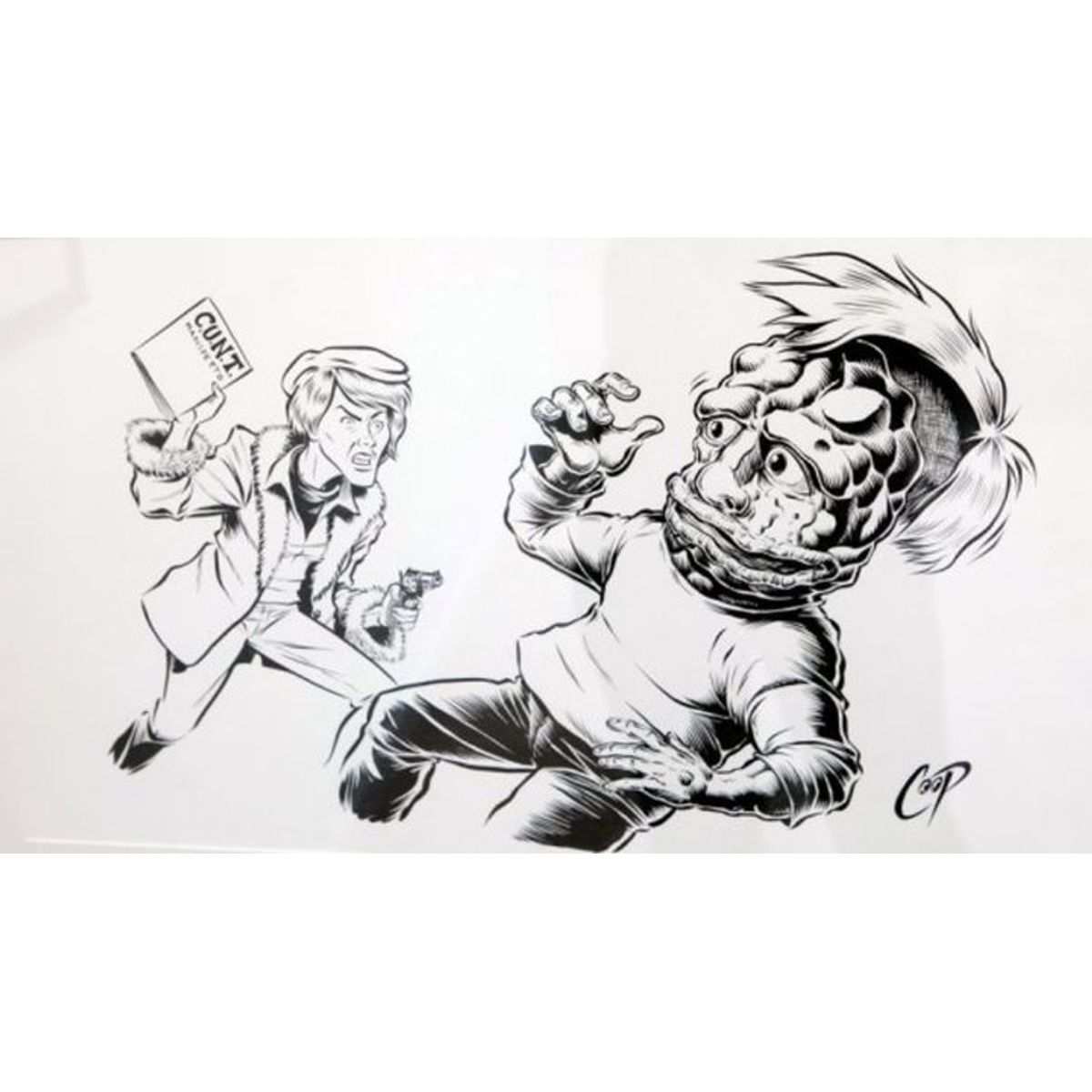 Warhol Caveman Vs. Valerie Solanis
