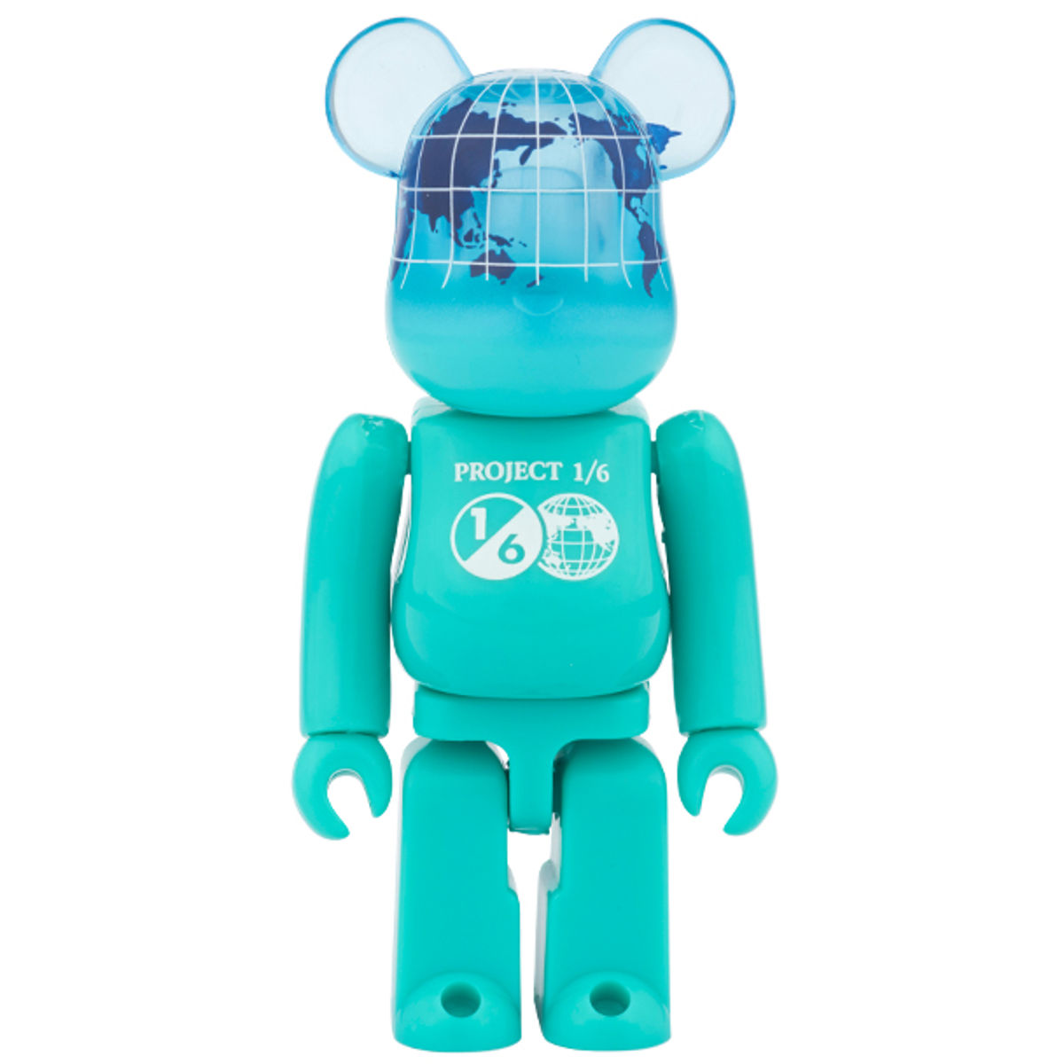 BE@RBRICK EARTH 100% OCEAN BLUE ( Project 1/6 Exclusive )