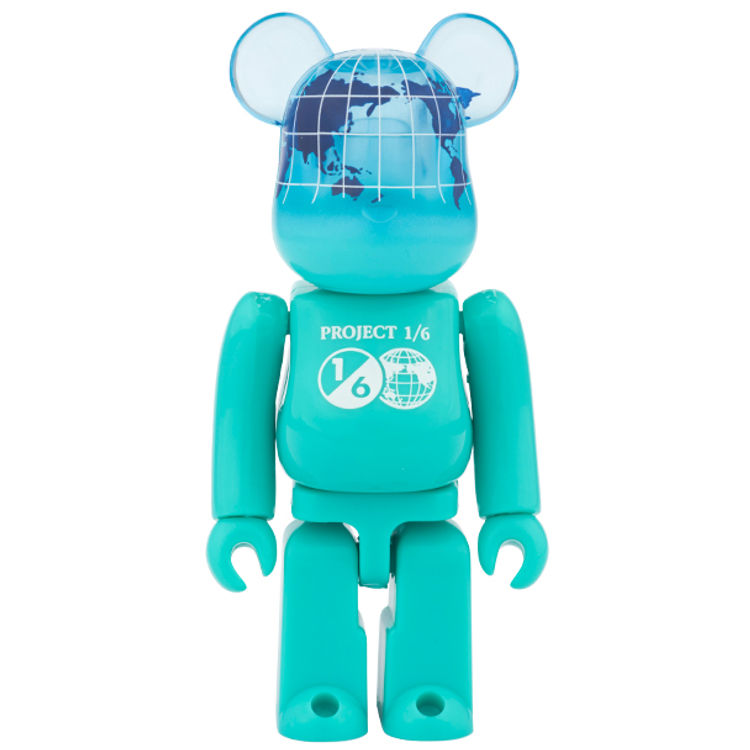 BE@RBRICK EARTH 100% OCEAN BLUE ( Project 1/6 Exclusive ) by Medicom