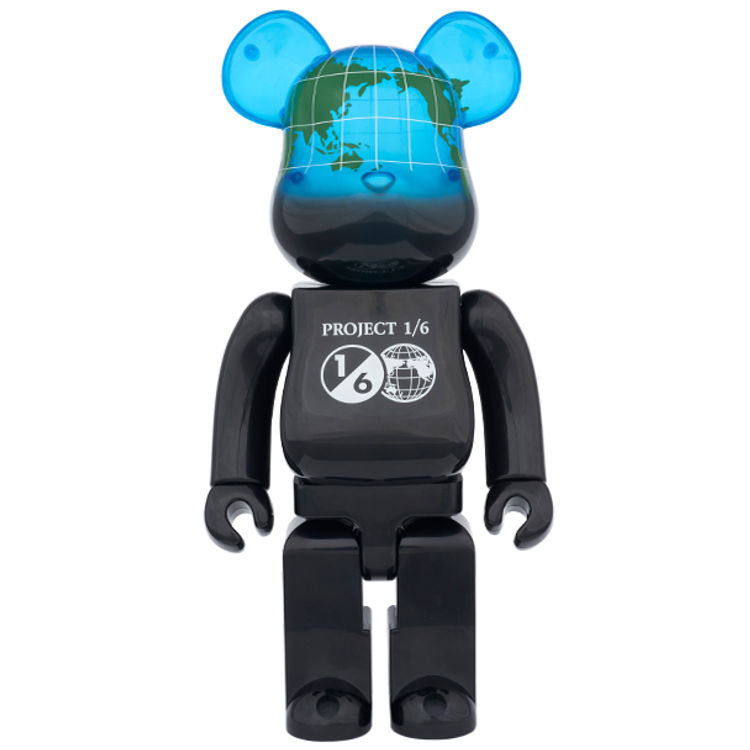BE@RBRICK EARTH 400% COSMIC BLACK ( Project 1/6 Exclusive ) by Medicom