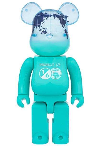 BE@RBRICK EARTH 400% OCEAN BLUE ( Project 1/6 Exclusive