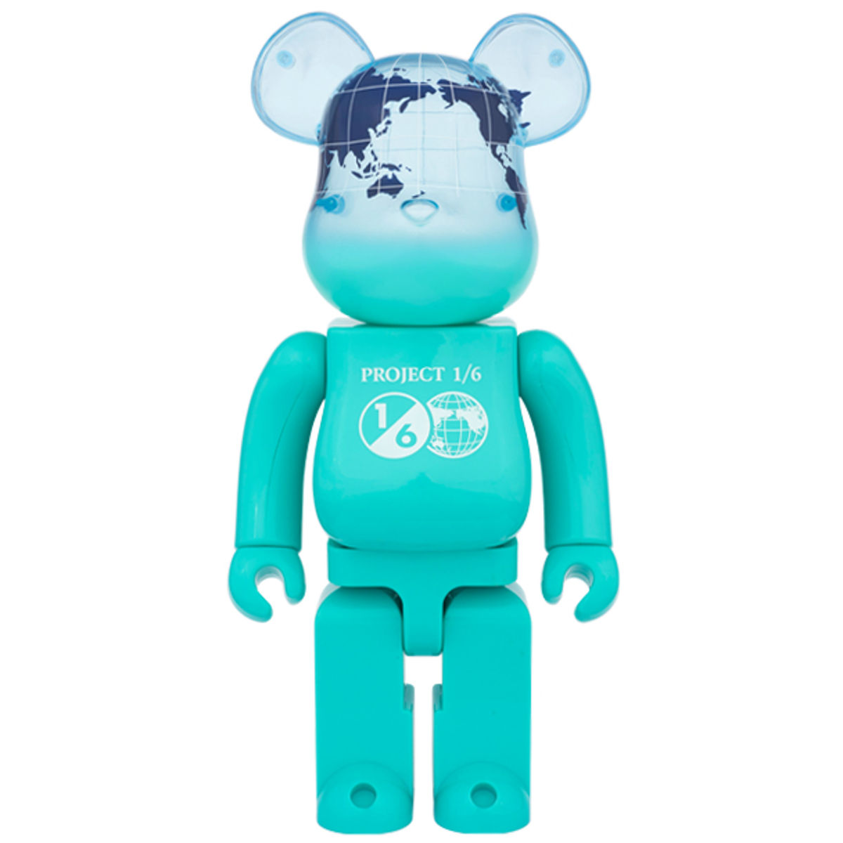 BE@RBRICK EARTH 400% OCEAN BLUE ( Project 1/6 Exclusive )