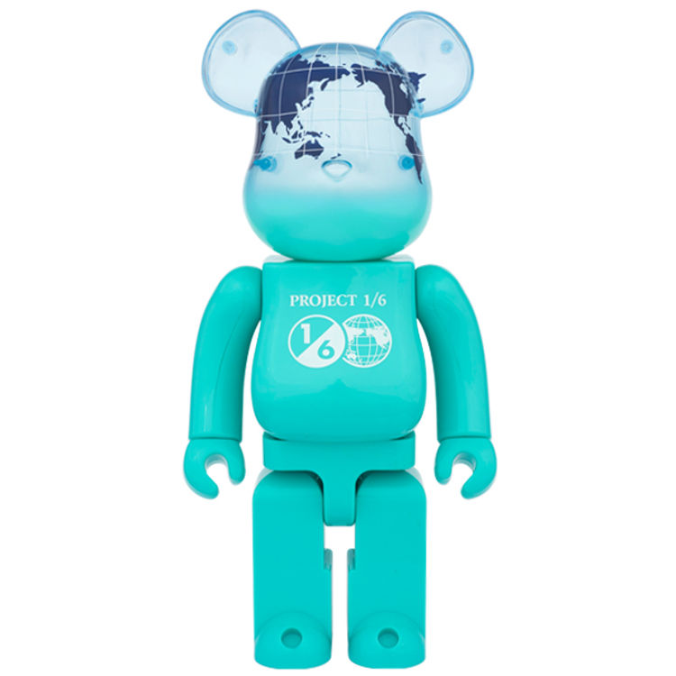 BE@RBRICK EARTH 400% OCEAN BLUE ( Project 1/6 Exclusive ) by Medicom