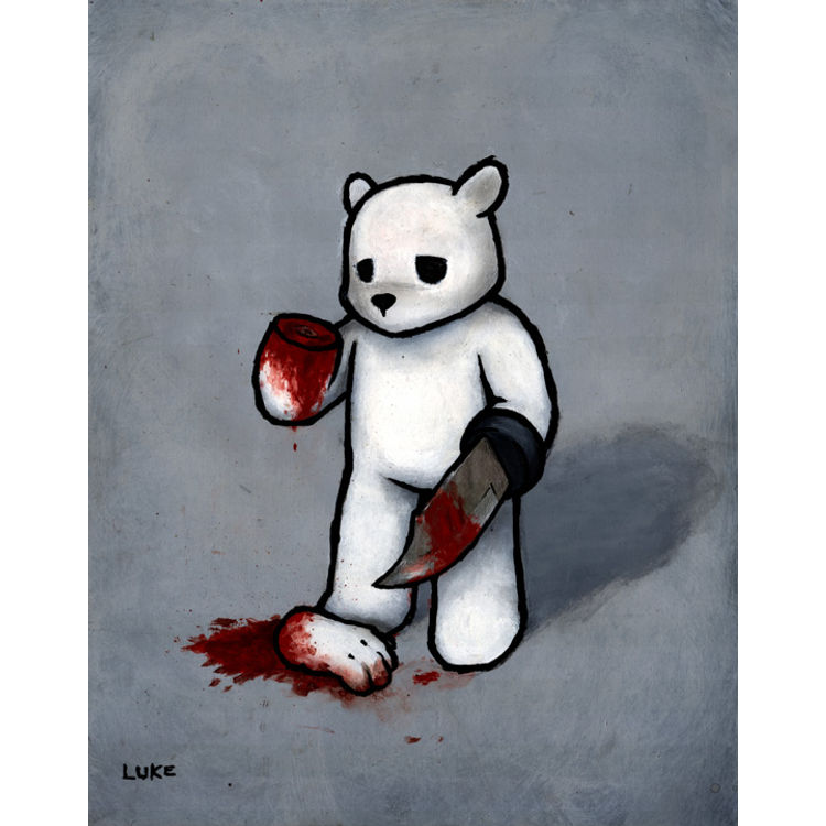 Bear with a Knife Hand...Bad Idea by Luke Chueh