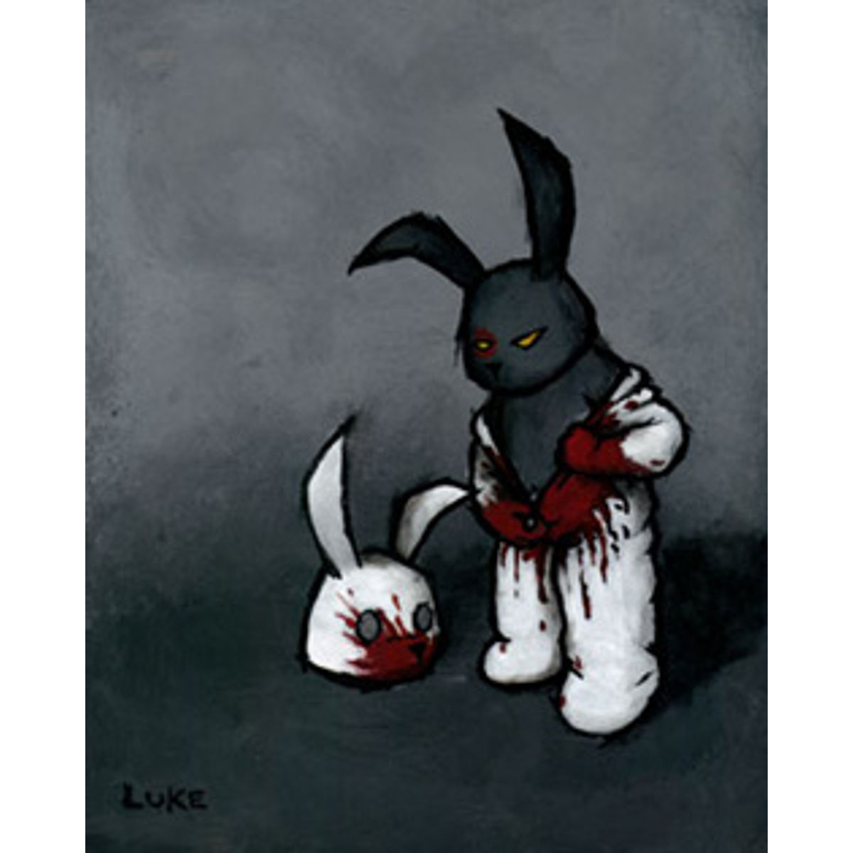 Black in White and Red All Over