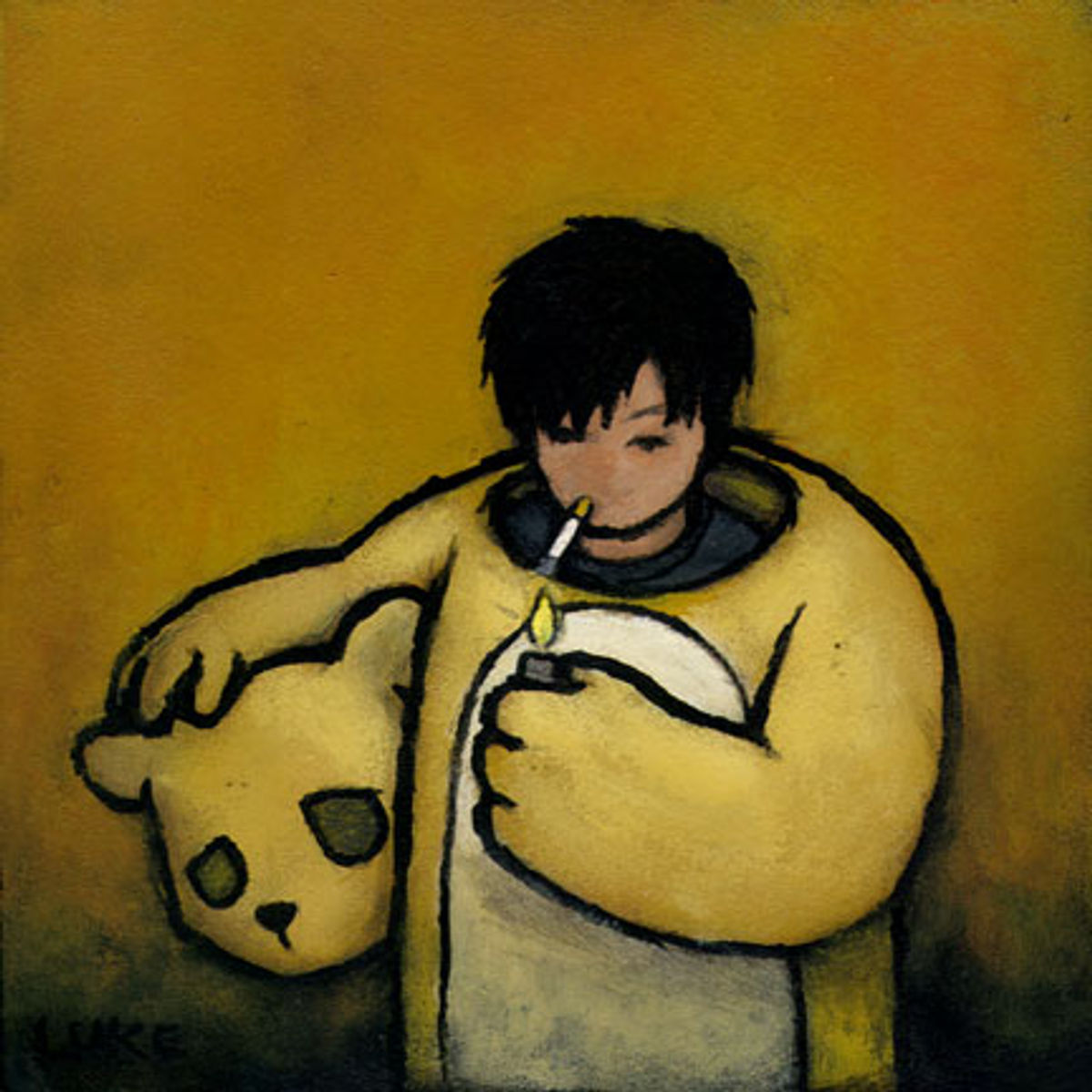 Self-Portrait - Smoke Break