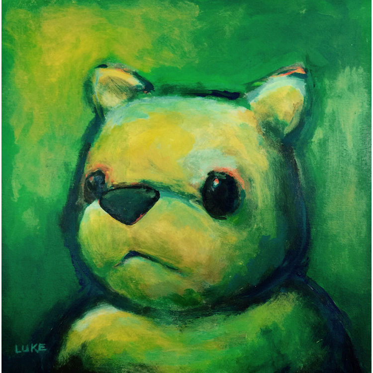 UNTITLED (GREEN BEAR) by Luke Chueh
