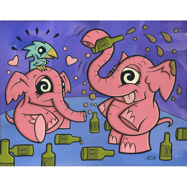 Pink Elephants by Joe Ledbetter