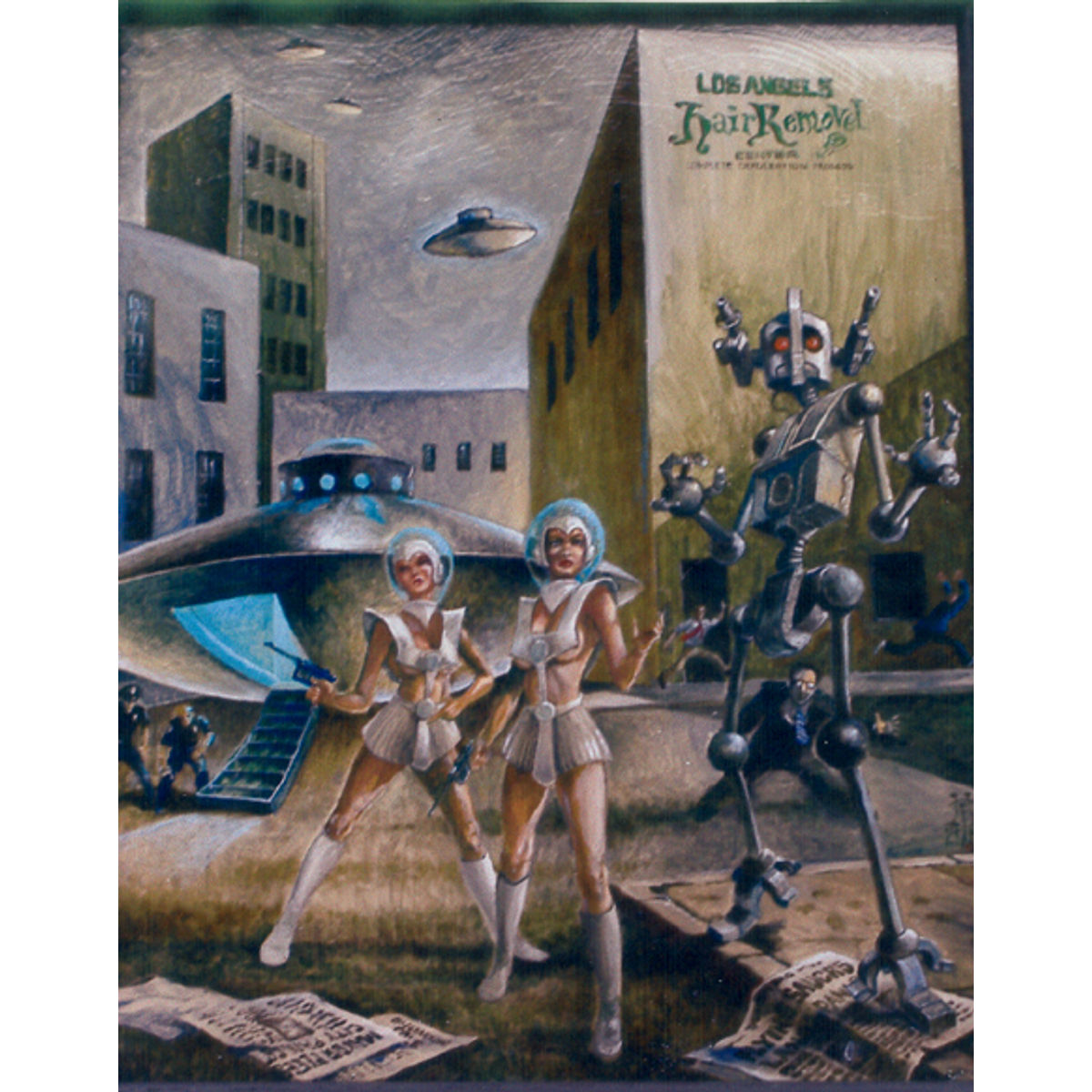 Typical Invasion By Flying Saucers