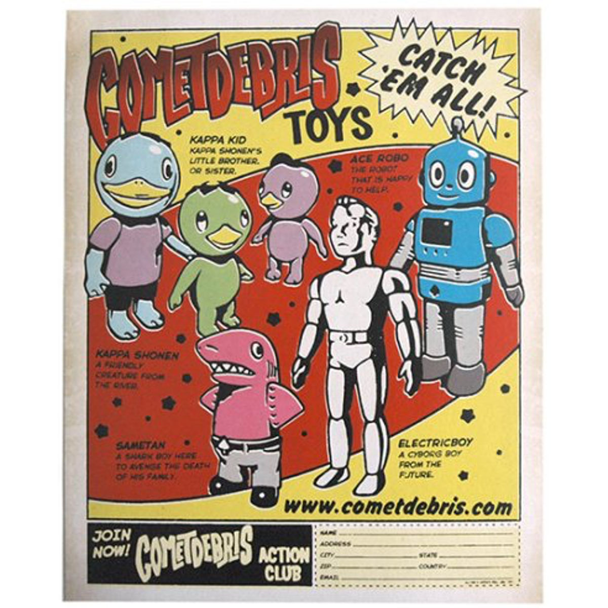 COMETDEBRIS COMIC PRINT