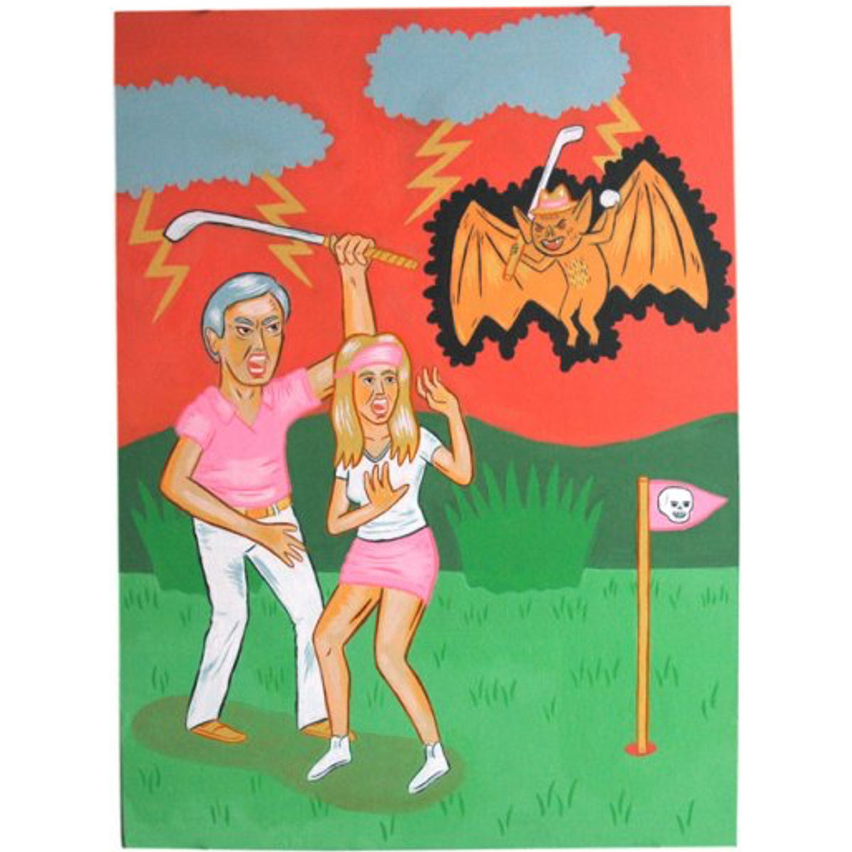 GOLF BAT PAINTING